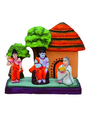 Rainbow Art Gallery Lord Rama Meets Shabari Ashram